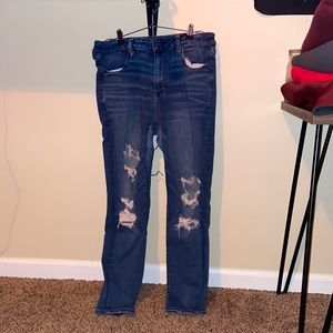 Ripped American Eagle jeans.